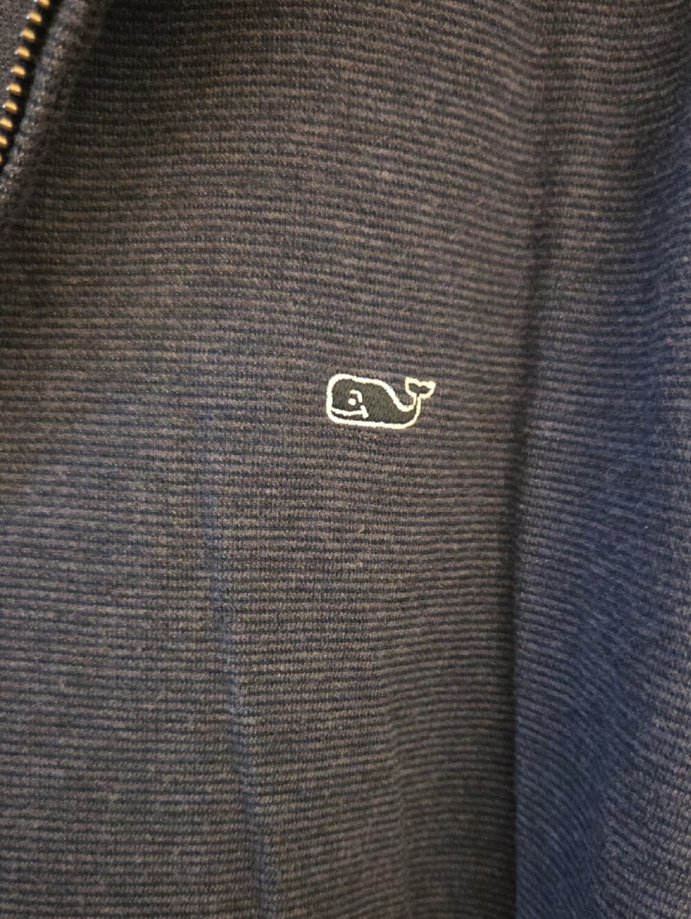 Vineyard Vines Men's Dark Navy Quarter-Zip Sweater - Picture 3 of 7